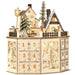 Wooden Christmas Advent Calendar with LED Lights for Kids and Adults - Monsta Online