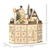 Wooden Christmas Advent Calendar with LED Lights for Kids and Adults - Monsta Online