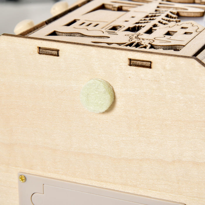 Wooden Christmas Advent Calendar with LED Lights for Kids and Adults - Monsta Online