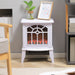1500W Electric Fireplace Stove with Log Flame Effect White - Monsta Online