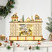 Light Up Wooden Christmas Advent Calendar Village Scene with 24 Fillable Drawers - Monsta Online