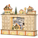Light Up Wooden Christmas Advent Calendar Village Scene with 24 Fillable Drawers - Monsta Online