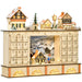 Light Up Wooden Christmas Advent Calendar Village Scene with 24 Fillable Drawers - Monsta Online