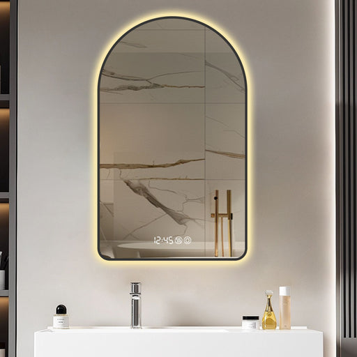 4ft Arched LED Bathroom Vanity Mirror with Anti - Fog and Dimmable Lights - Monsta Online