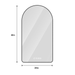 4ft Arched LED Bathroom Vanity Mirror with Anti - Fog and Dimmable Lights - Monsta Online