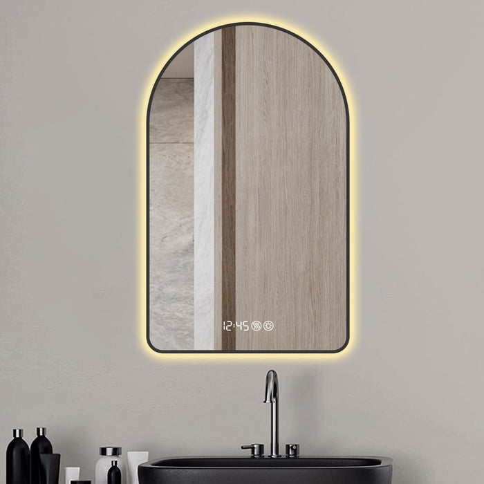 4ft Arched LED Bathroom Vanity Mirror with Anti - Fog and Dimmable Lights - Monsta Online