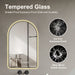 4ft Arched LED Bathroom Vanity Mirror with Anti - Fog and Dimmable Lights - Monsta Online