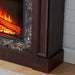 46 Inch Electric Mantel Fireplace Heater with Remote and 3 Flame Brightness Levels - Monsta Online