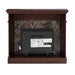 46 Inch Electric Mantel Fireplace Heater with Remote and 3 Flame Brightness Levels - Monsta Online