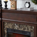 46 Inch Electric Mantel Fireplace Heater with Remote and 3 Flame Brightness Levels - Monsta Online