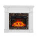 46 Inch White Electric Fireplace with Mantel and Remote Control - Monsta Online