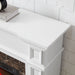 46 Inch White Electric Fireplace with Mantel and Remote Control - Monsta Online