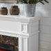 46 Inch White Electric Fireplace with Mantel and Remote Control - Monsta Online