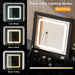 Black Vanity Desk with Flip - Up Lighted Mirror, Charging Station and Cushioned Stool - Monsta Online