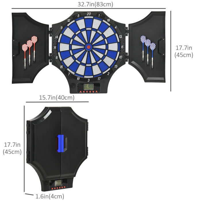 Electronic Dartboard and Darts Set with Score Display and 6 Darts - Monsta Online