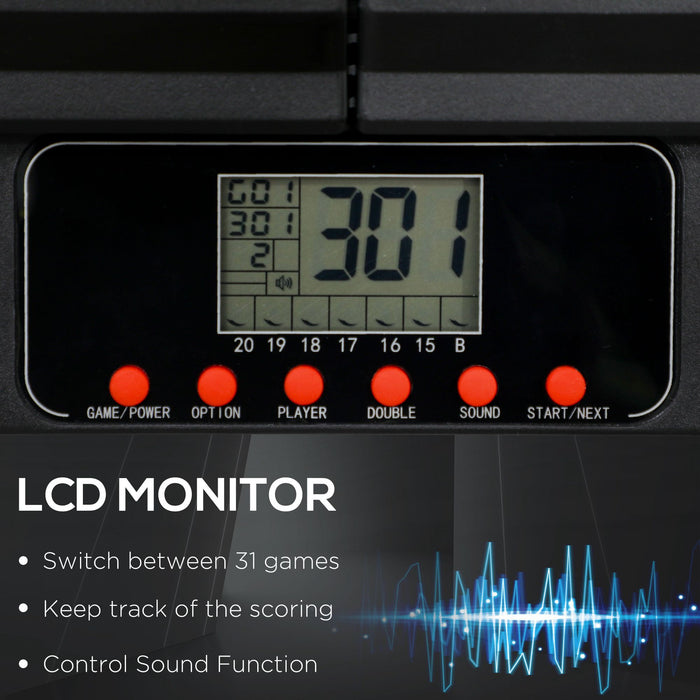 Electronic Dartboard and Darts Set with Score Display and 6 Darts - Monsta Online
