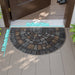 Half - Circle Mosaic Door Mat – Non - Slip Indoor & Outdoor Entryway Mat with Cobblestone Design - Monsta Online