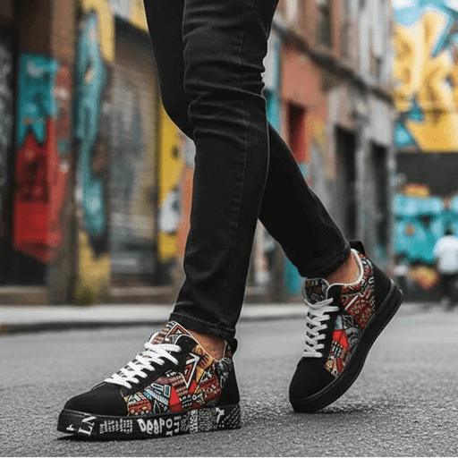 Men's Casual Platform Sneakers – Non - Slip Rubber Outsole, Comfortable Everyday Shoes - Monsta Online
