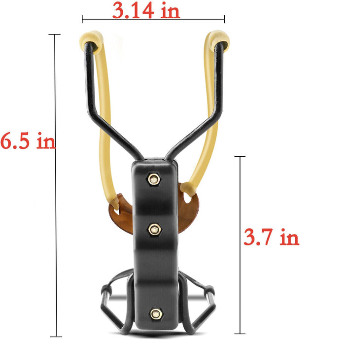 Collapsible Wrist Slingshot – High - Velocity Aluminum Frame with Leather Pouch for Ages 12+ - Monsta Online