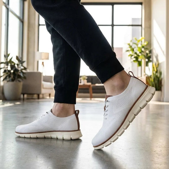 Men's Urban Casual Walking Shoes – Wide Toe Box, Breathable Knit Upper & Slip - On Comfort - Monsta Online