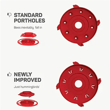 Bee - Proof Hummingbird Feeder with Perch – Ant Moat & Leak - Proof Design - Monsta Online