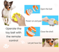 Interactive Dog & Cat Ball Toy – Remote Control, LED Lights, Auto - Rolling & Waterproof - Monsta Online
