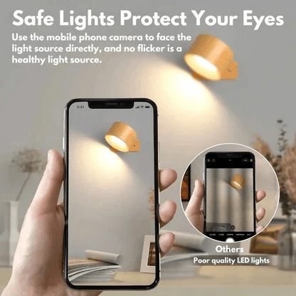 Rechargeable Wall Light – 360° Rotation, Touch Control & Wireless LED Lamp - Monsta Online