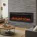 72 inch Modern Electric Fireplace Insert for Wall or Recessed Use with Remote - Monsta Online