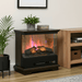 26 Inch Rustic Brown Freestanding Electric Fireplace with Remote - Monsta Online