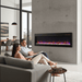 60 Inch Electric Fireplace Heater Wall Mounted and Recessed with Remote Control - Monsta Online
