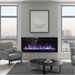 50 Inch Electric Fireplace Insert Wall Mounted with Adjustable Brightness and Remote - Monsta Online