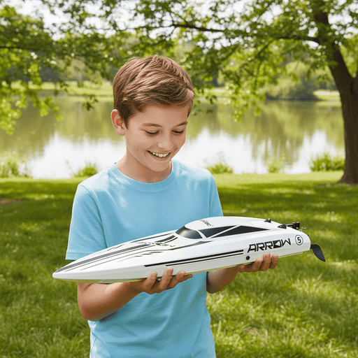 Arrow: Premium Large Scale 30 MPH Brushless High - Speed RC Racing Boat for Adults and Kids - Monsta Online