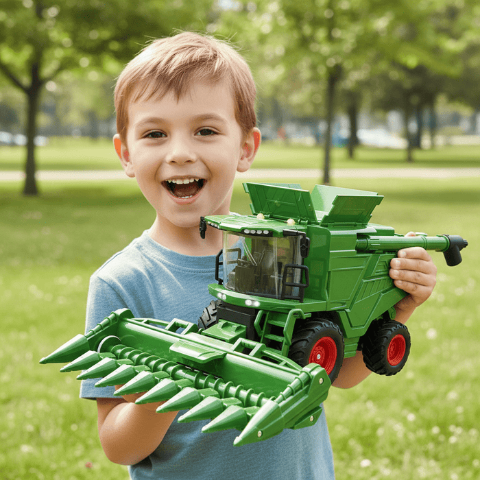 1:24 Scale RC Harvester Toys with 2 Harvesting Heads for Kids with Dual Batteries - Monsta Online