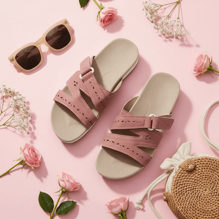 Women's Summer Walking Sandals – Adjustable Hook & Loop Strap - Monsta Online