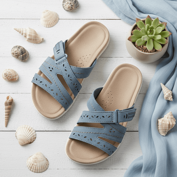 Women's Summer Walking Sandals – Adjustable Hook & Loop Strap - Monsta Online