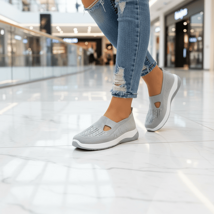 Women's Slip - On Mesh Sneakers – Cushioned Insole, Breathable & Flexible Fit - Monsta Online
