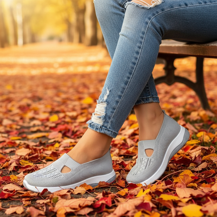 Women's Slip - On Mesh Sneakers – Cushioned Insole, Breathable & Flexible Fit - Monsta Online