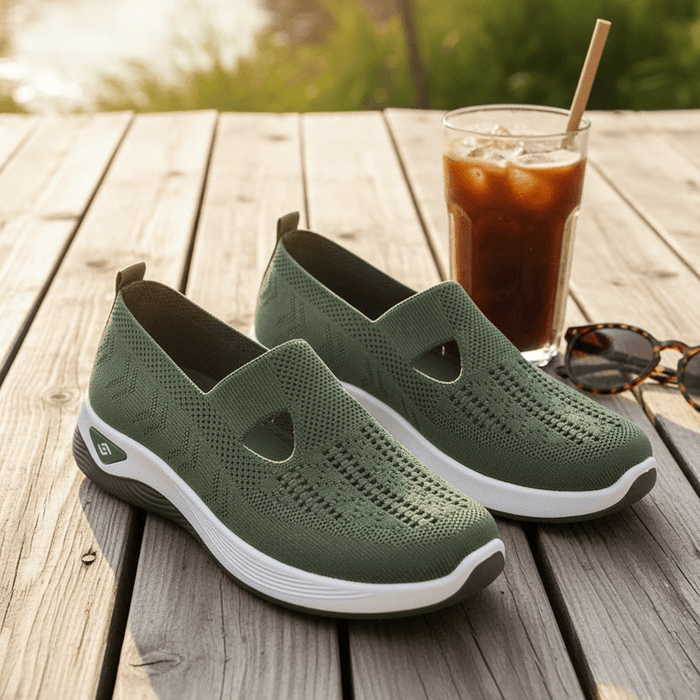 Women's Slip - On Mesh Sneakers – Cushioned Insole, Breathable & Flexible Fit - Monsta Online