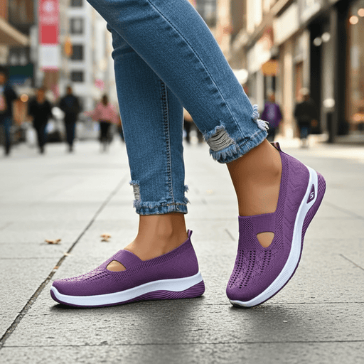 Women's Slip - On Mesh Sneakers – Cushioned Insole, Breathable & Flexible Fit - Monsta Online