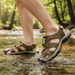 Men's Slip - On Summer Sandals – Elastic Band, Cushioned Sole & Textured Rubber Grip - Monsta Online