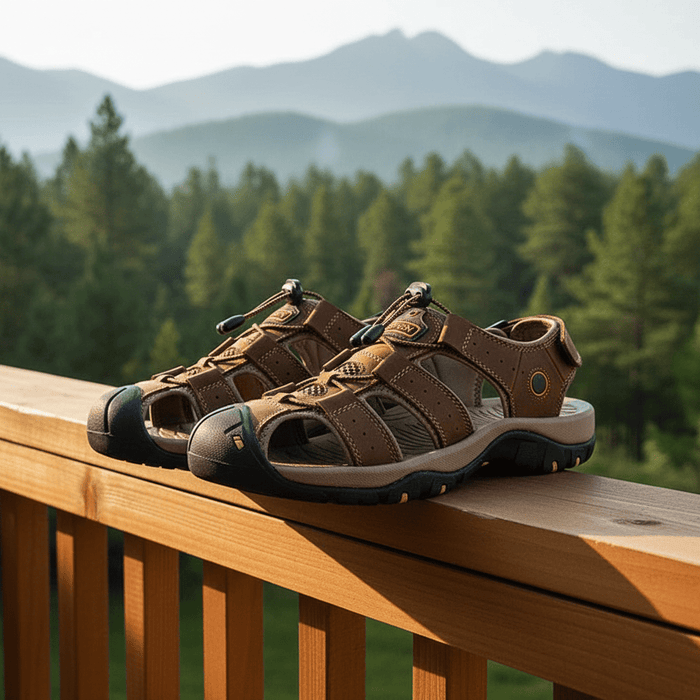 Men's Slip - On Summer Sandals – Elastic Band, Cushioned Sole & Textured Rubber Grip - Monsta Online