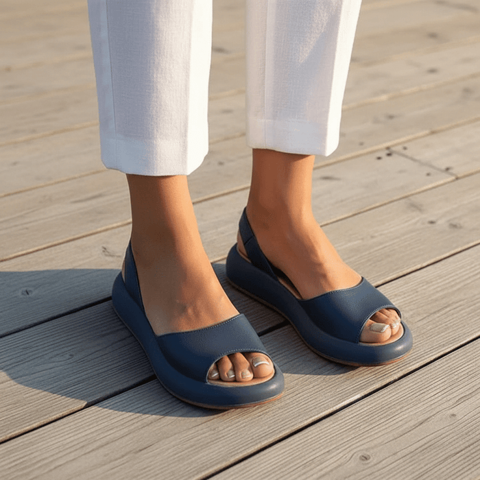 Women's Slip - On Open Toe Sandals – Cushioned Footbed & Textured Non - Slip Sole - Monsta Online