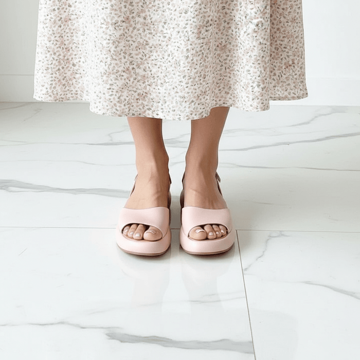 Women's Slip - On Open Toe Sandals – Cushioned Footbed & Textured Non - Slip Sole - Monsta Online