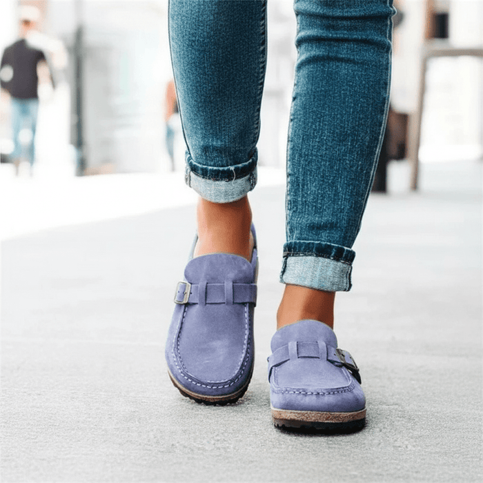 Women's Slipper Sandals – Cushioned Insole, Buckle Strap & Arch Support - Monsta Online