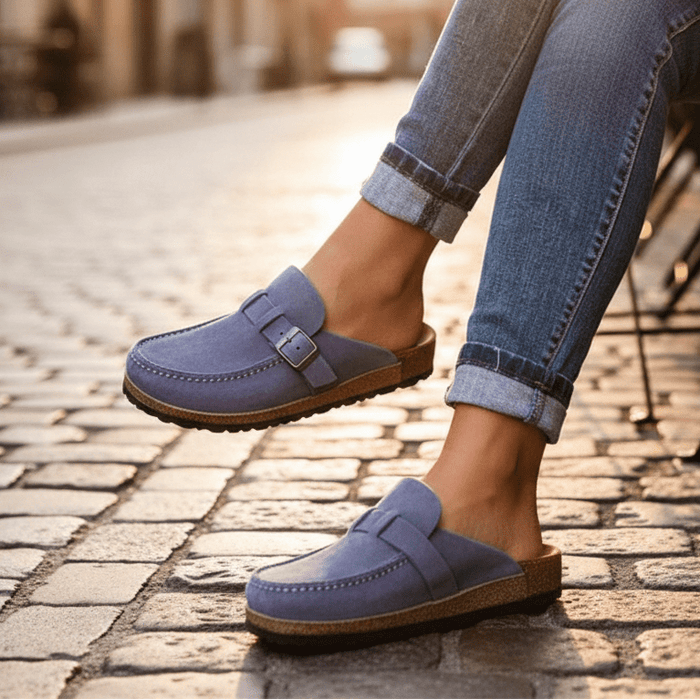 Women's Slipper Sandals – Cushioned Insole, Buckle Strap & Arch Support - Monsta Online