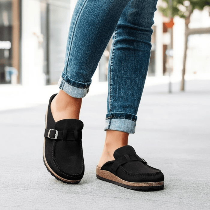 Women's Slipper Sandals – Cushioned Insole, Buckle Strap & Arch Support - Monsta Online