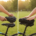 Inflatable 3D Bike Seat Cushion – Air - Padded Shock Absorption & Universal Fit Cover - Monsta Online