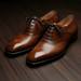Elowen Brogue Oxford Shoes – Men's Tan Leather Lace - Up Dress Shoes - Monsta Online