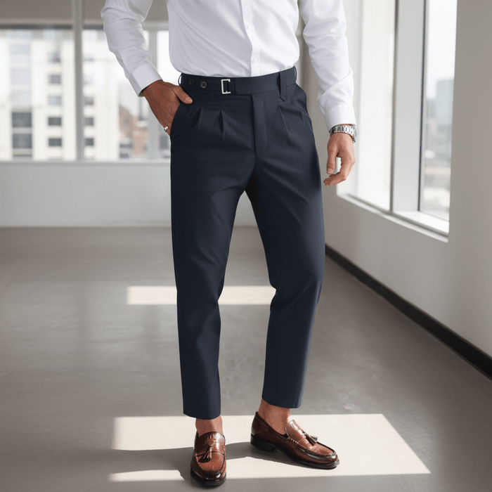 Hawthorne Classic Trousers – Men's Slim Tailored Dress Pants - Monsta Online
