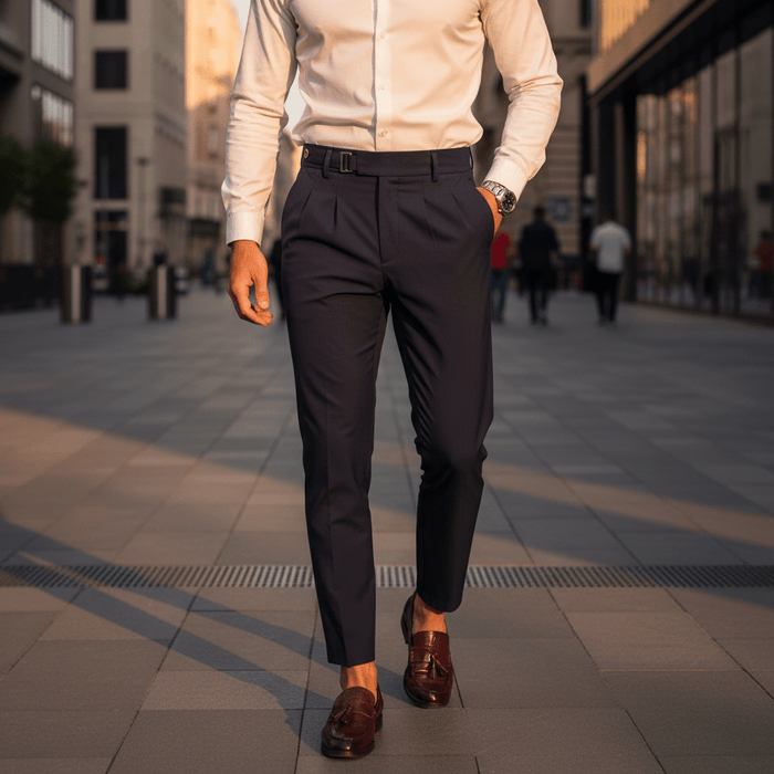 Hawthorne Classic Trousers – Men's Slim Tailored Dress Pants - Monsta Online